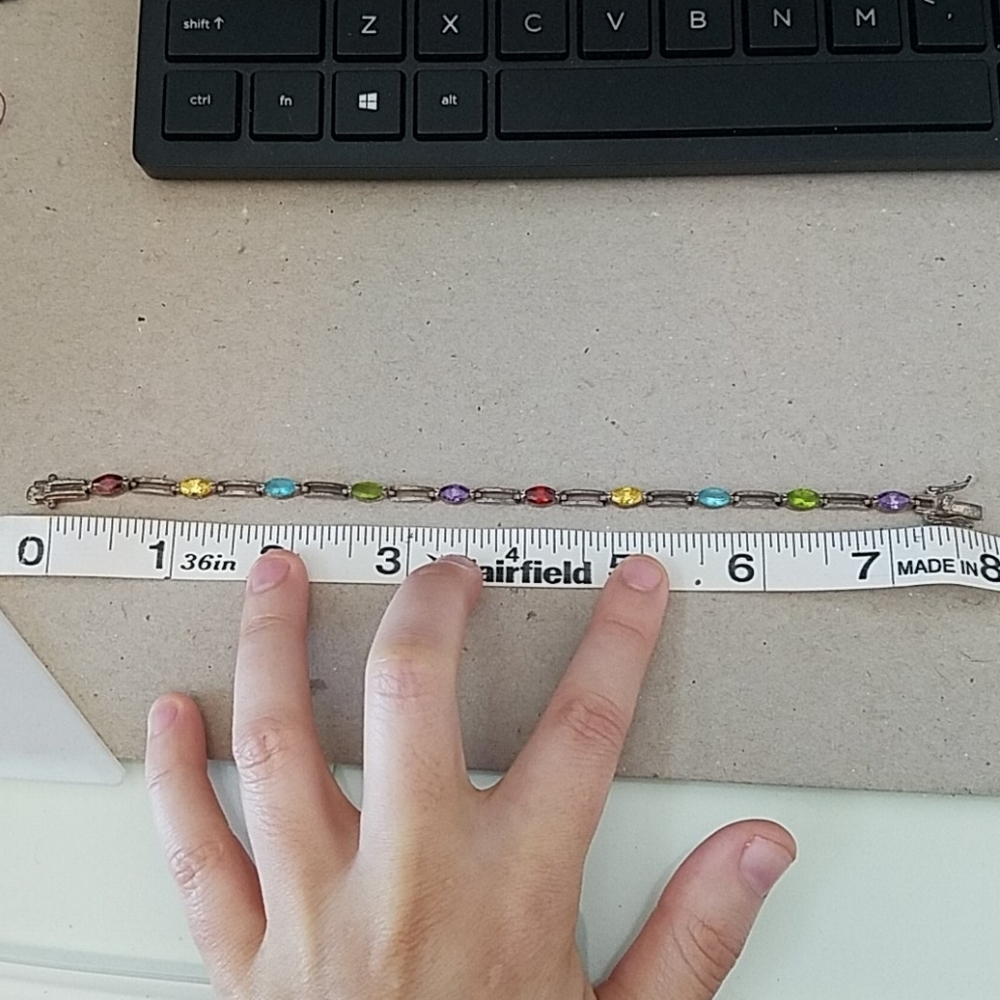 Sterling Silver Gemstone Bracelet - Picture 5 of 5